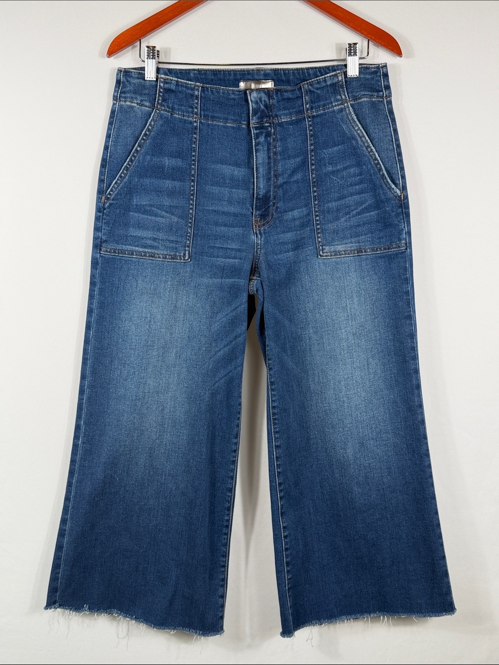 Wide Leg Women’s Jeans in Medium Blue